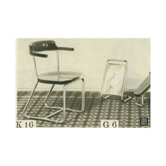 Image 1 of Sedia vintage in legno e metallo "K16", 1930