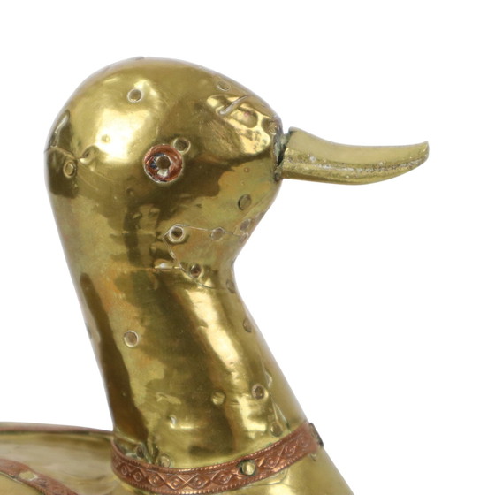 Image 1 of Pato decorativo de cobre martillado