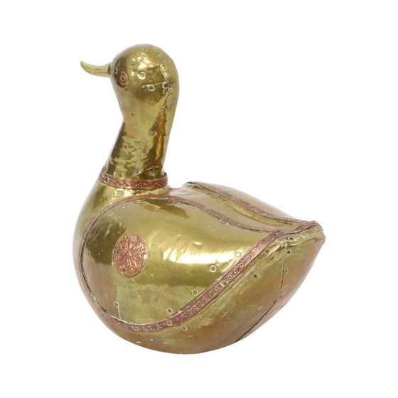 Image 1 of Pato decorativo de cobre martillado