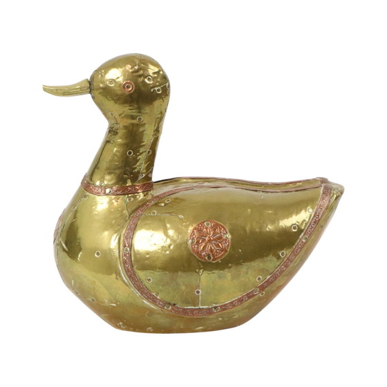 Image 1 of Pato decorativo de cobre martillado
