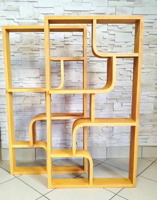 Room Dividers Attributed To Ludvik Volak For Drevopodnik Holesov, Set Of 2