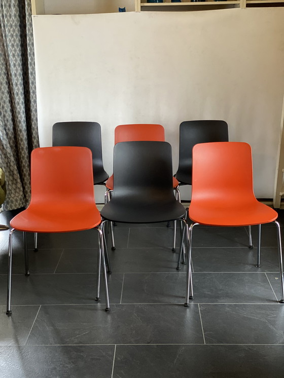 Image 1 of 6x Vitra Hal Chairs by Jasper Morrison