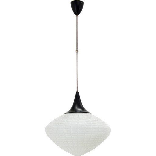 Vintage pendant lamp with adjustable height by Kamenicky Senov, Czechoslovakia 1960s