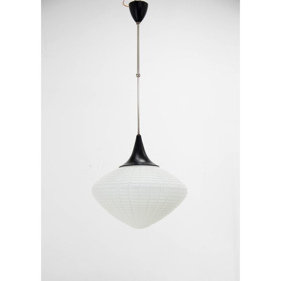 Image 1 of Vintage pendant lamp with adjustable height by Kamenicky Senov, Czechoslovakia 1960s