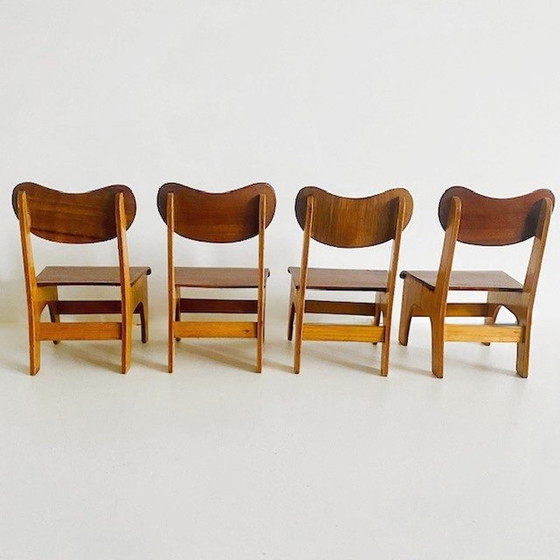 Image 1 of Miniature furniture mid-century Danish design dining area 1960's