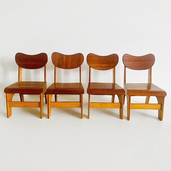 Image 1 of Miniature furniture mid-century Danish design dining area 1960's