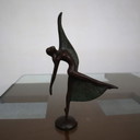3 Sculture in bronzo di danzatrici di Mariani Caggiati, anni '80