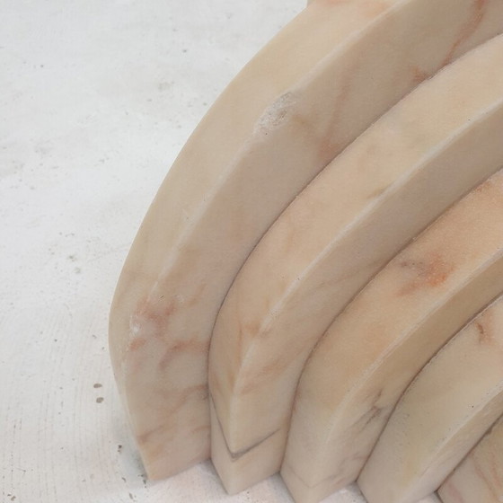 Image 1 of Vintage marble and glass coffee table, Italy 1970