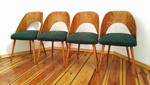 A Set Of Four Chairs Designed By Antonín Šuman For The Czechoslovak Tatra Factory