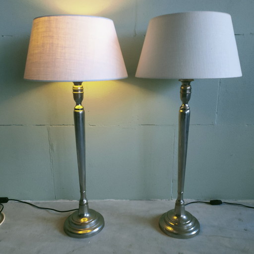 2 Metal Ball Hinge Floor/Sill/Table Lamps