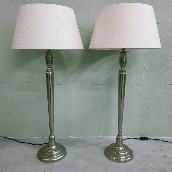 Image 1 of 2 Metal Ball Hinge Floor/Sill/Table Lamps