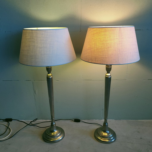 2 Metal Ball Hinge Floor/Sill/Table Lamps