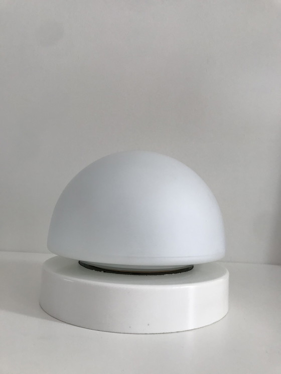 Image 1 of Vintage Glass Ceiling Light / Ceiling Lamp, Milk Glass