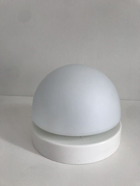 Image 1 of Vintage Glass Ceiling Light / Ceiling Lamp, Milk Glass