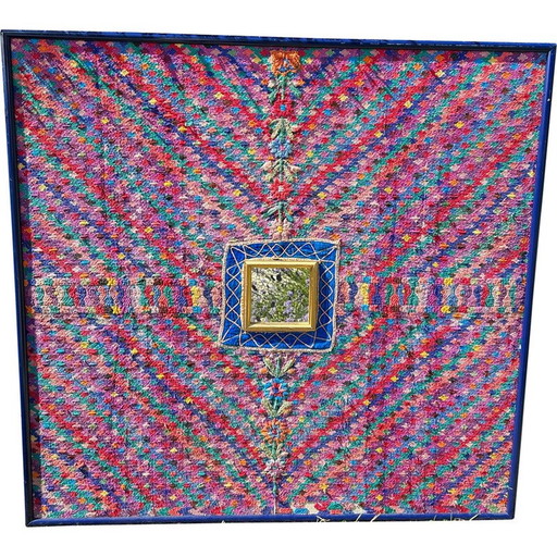 Alfombra india vintage multicolor, 1970