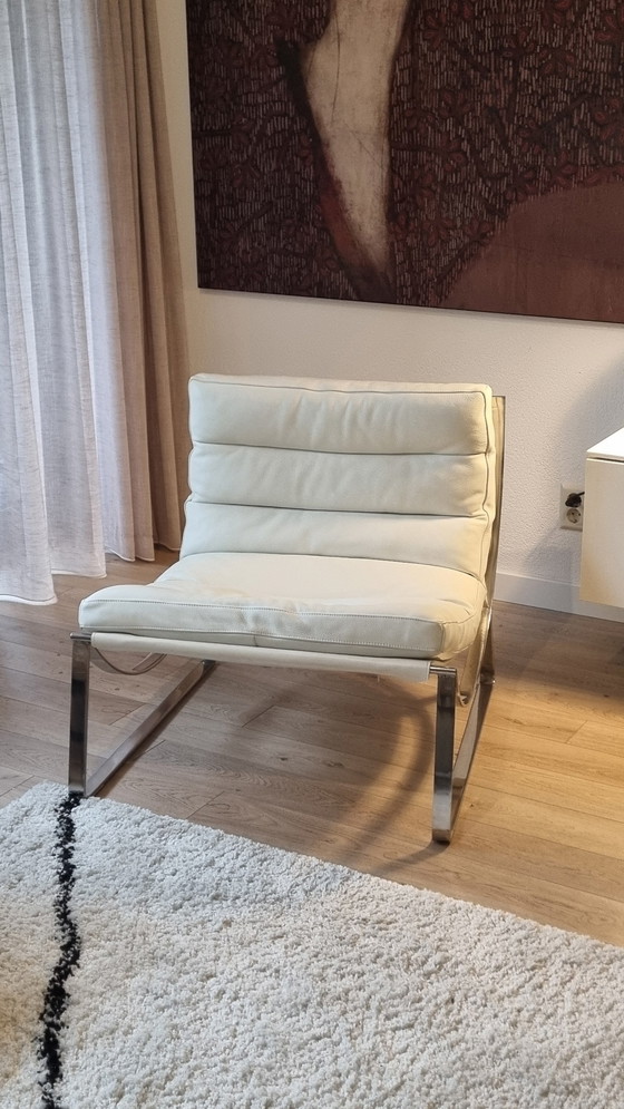 Image 1 of Natuzzi Cammeo 2715 Armchair White Leather