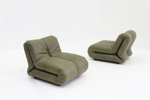 Pagru Armchairs Claudio Vagnoni 1P Italy 1971, Set of 2