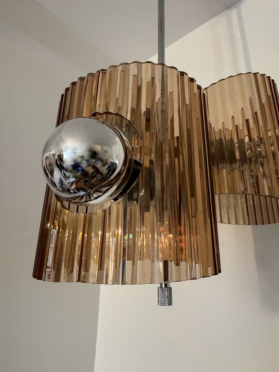 Image 1 of Space Age Plexiglas 70's chandelier