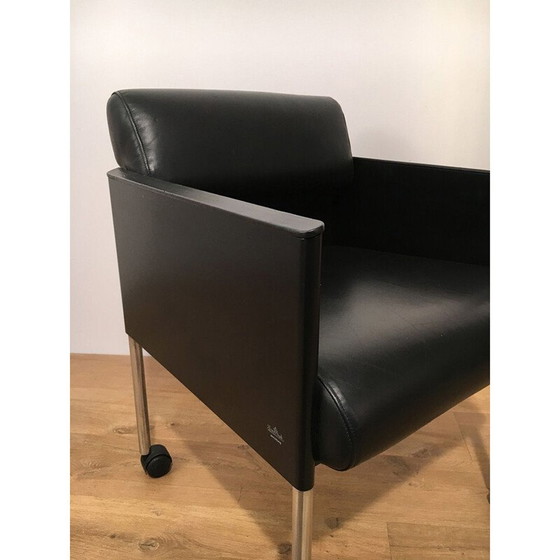 Image 1 of Set of 4 vintage leather armchairs 1970