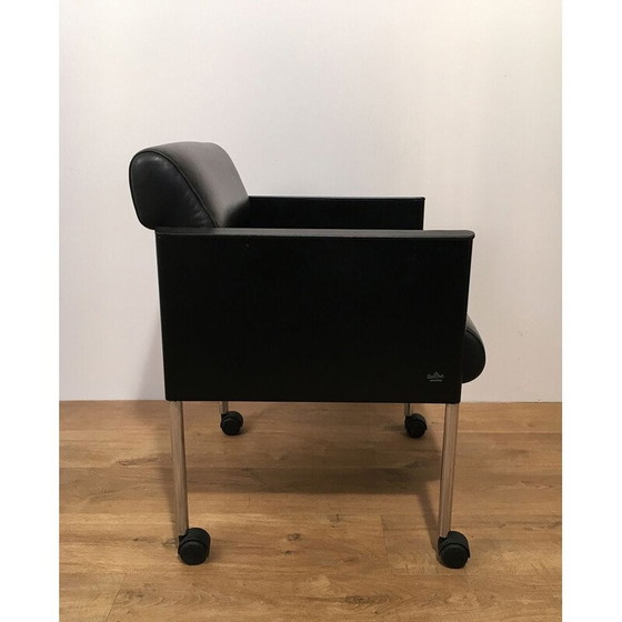 Image 1 of Set of 4 vintage leather armchairs 1970