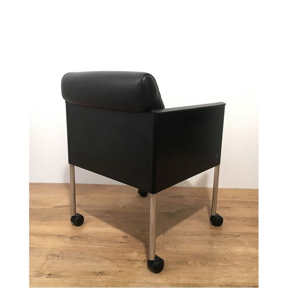 Image 1 of Set of 4 vintage leather armchairs 1970