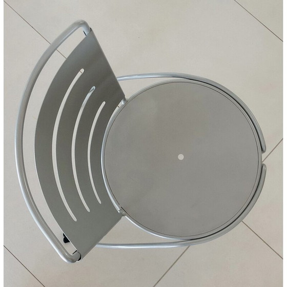 Image 1 of Pair of vintage garden chairs in wire and sheet steel by Jean-Michel Wilmotte for Tebong, France 1987