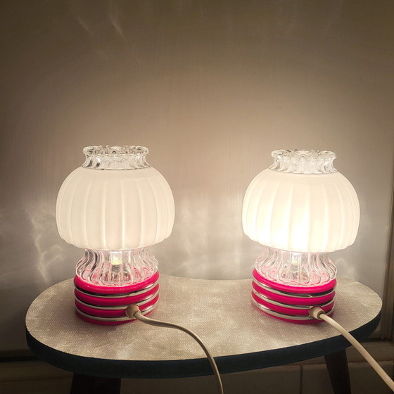 Image 1 of 2x Mushroom lamps Graewe Leuchten, Germany, 1950,60