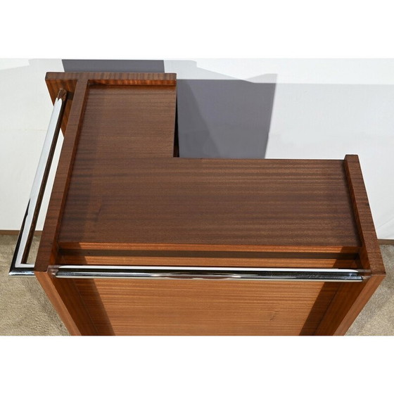 Image 1 of Vintage apartment bar in sapele mahogany veneer, 1940