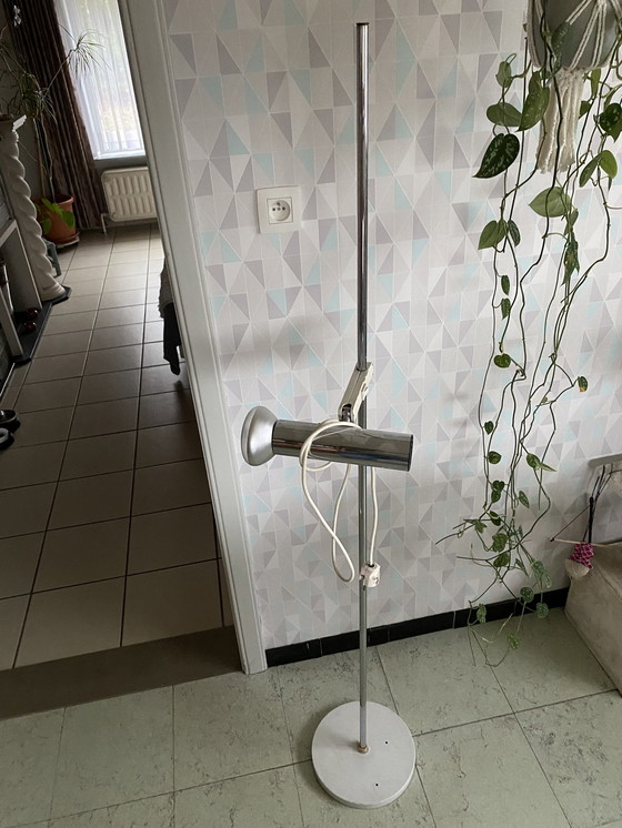 Image 1 of Vintage Chrome Floor Lamp Kaiser Leuchten