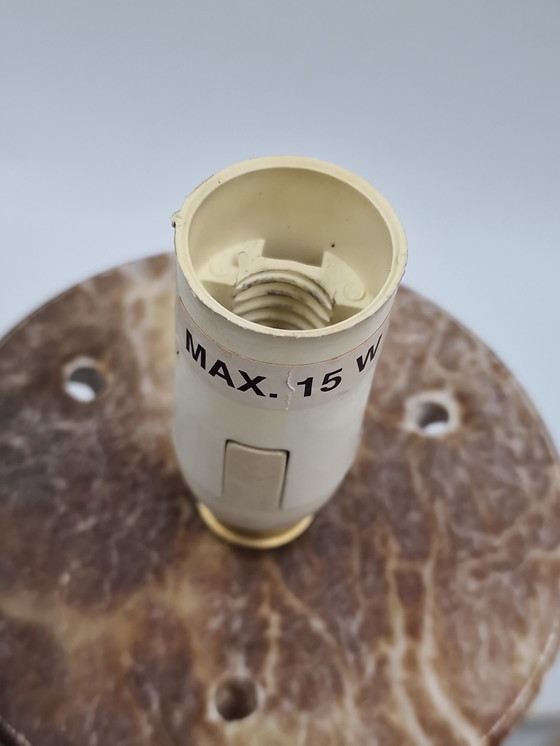 Image 1 of Coppia di lampade a fungo vintage in alabastro