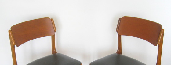 Image 1 of 2 x chaises O.D. Møbler Erik Buch en teck modèle 49