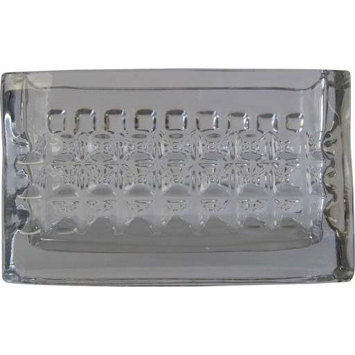 Jarrón de cristal vintage de Rudolf Jurnikl para la cabaña Rudolfova, Checoslovaquia, década de 1960.