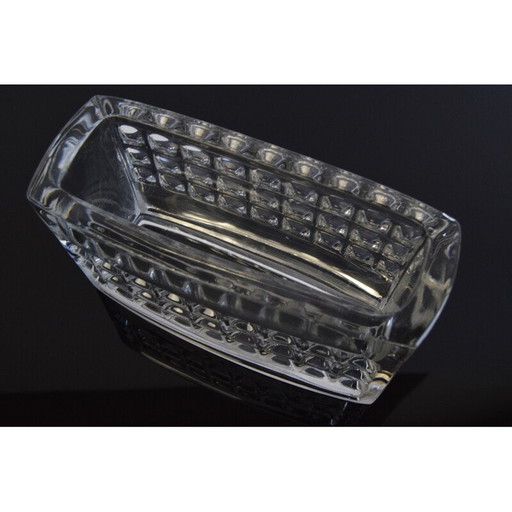 Jarrón de cristal vintage de Rudolf Jurnikl para la cabaña Rudolfova, Checoslovaquia, década de 1960.