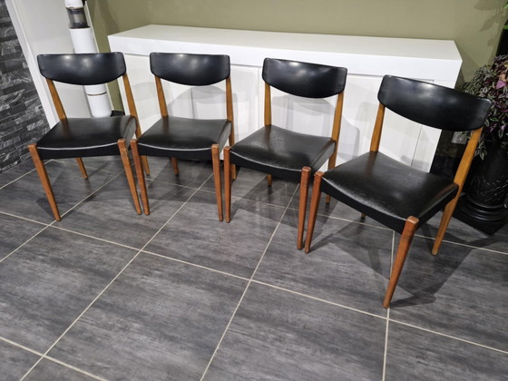 Image 1 of Set di 4 sedie scandinave, anni '70