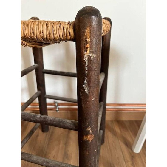 Image 1 of Set of 3 mismatched vintage high stools