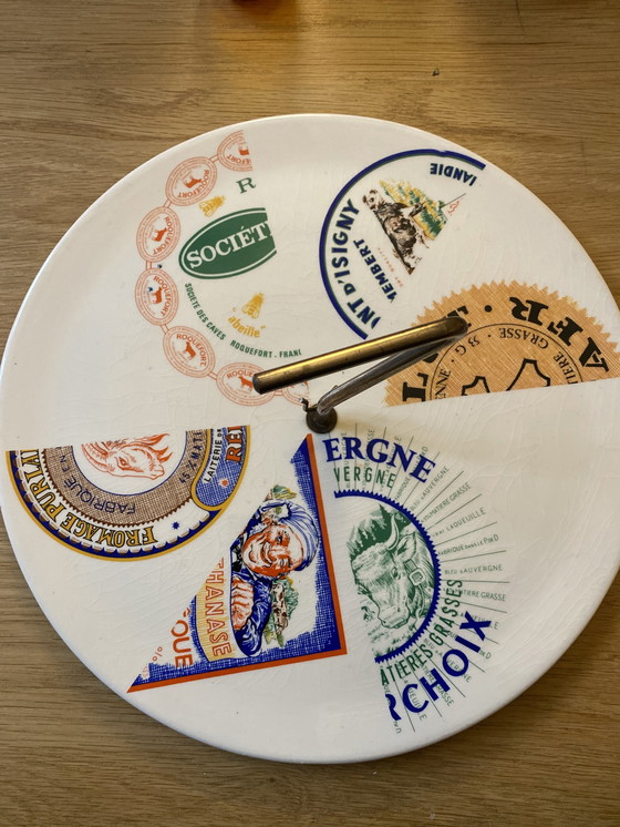 Image 1 of Fromages de France Faience de St Amand Serving platter