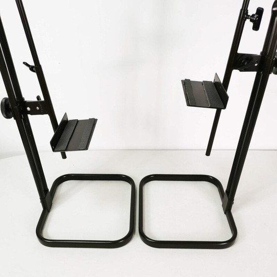 Image 1 of Vintage Maja speaker stands in metal and plastic, Germany 1970