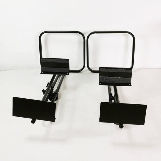 Image 1 of Vintage Maja speaker stands in metal and plastic, Germany 1970