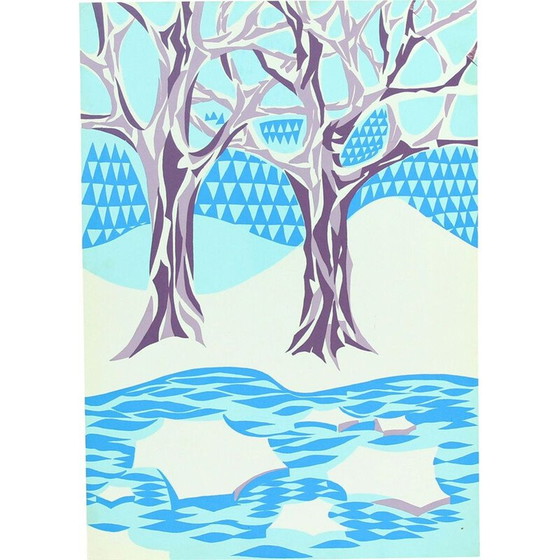 Image 1 of Arte murale in plastica colorata vintage, Cecoslovacchia 1960