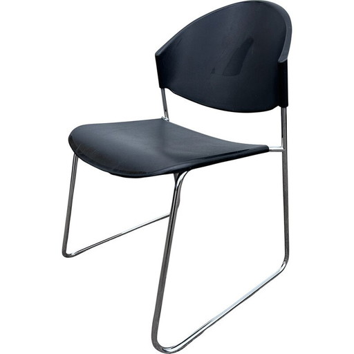 Vintage Delfi chair with sled base for Talin