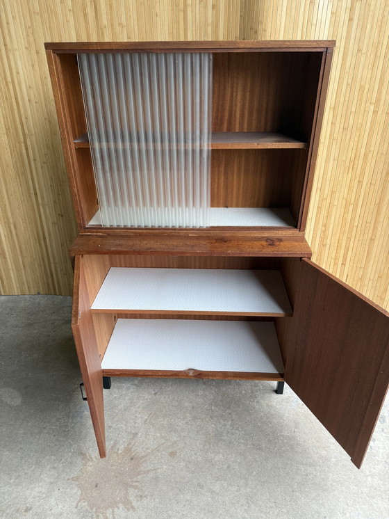 Image 1 of Vintage Simplalux Beverage Cabinet Retro Buffet Cabinet 1960s