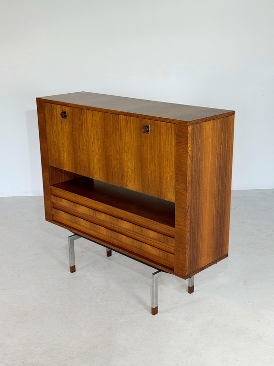 Image 1 of Mid-Century Palissander Bar Cabinet