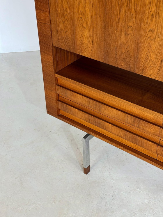 Image 1 of Mid-Century Palissander Bar Cabinet