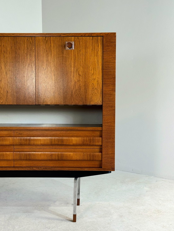 Image 1 of Mid-Century Palissander Bar Cabinet