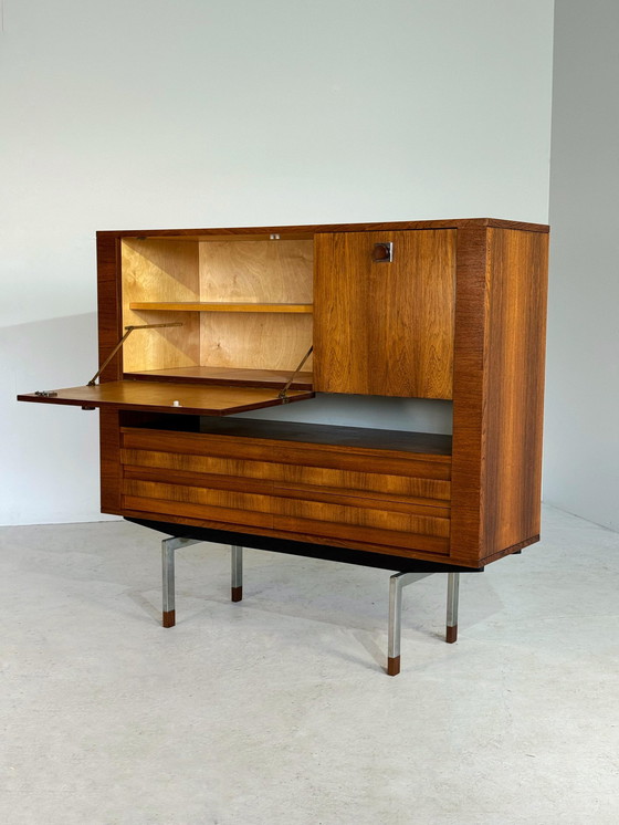 Image 1 of Mid-Century Palissander Bar Cabinet