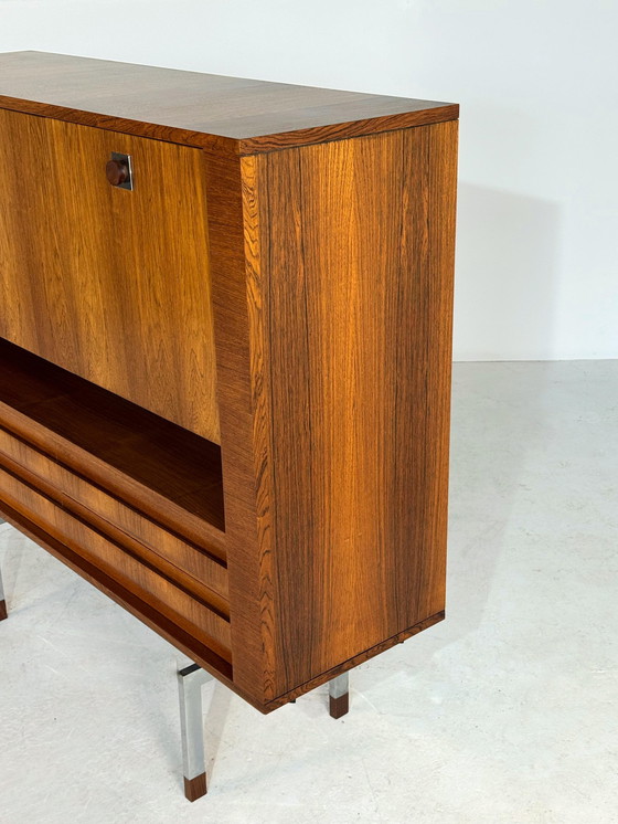 Image 1 of Mid-Century Palissander Bar Cabinet