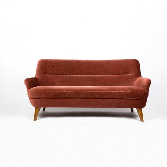Image 1 of Vintage velvet sofa, Switzerland 1950