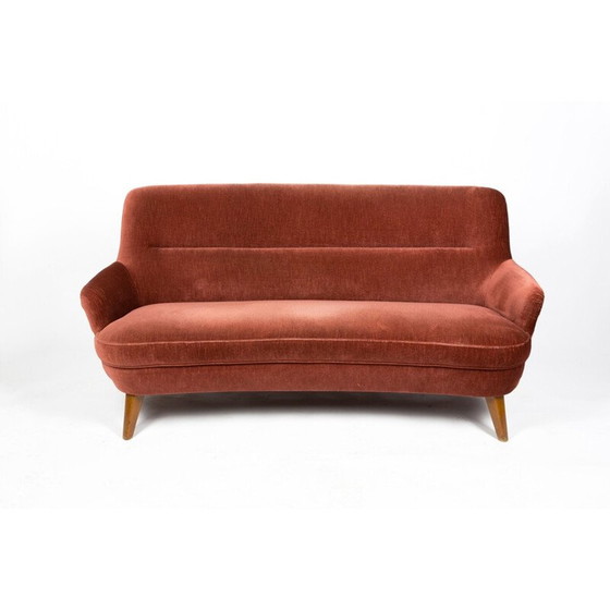 Image 1 of Vintage velvet sofa, Switzerland 1950