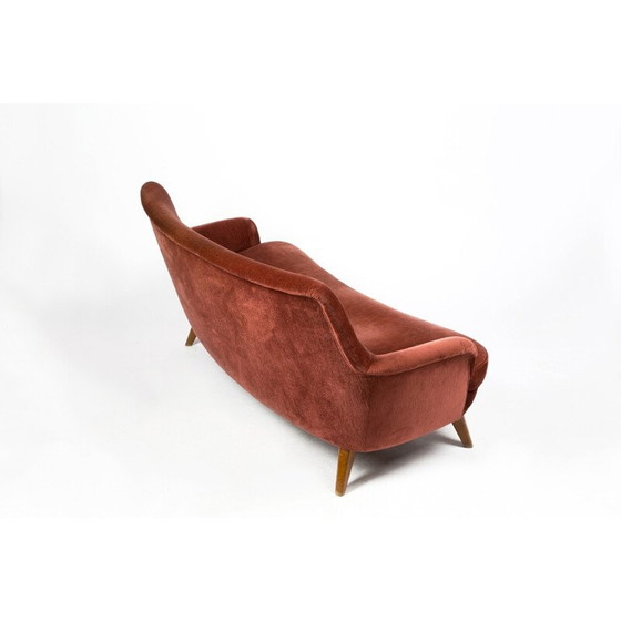 Image 1 of Vintage velvet sofa, Switzerland 1950