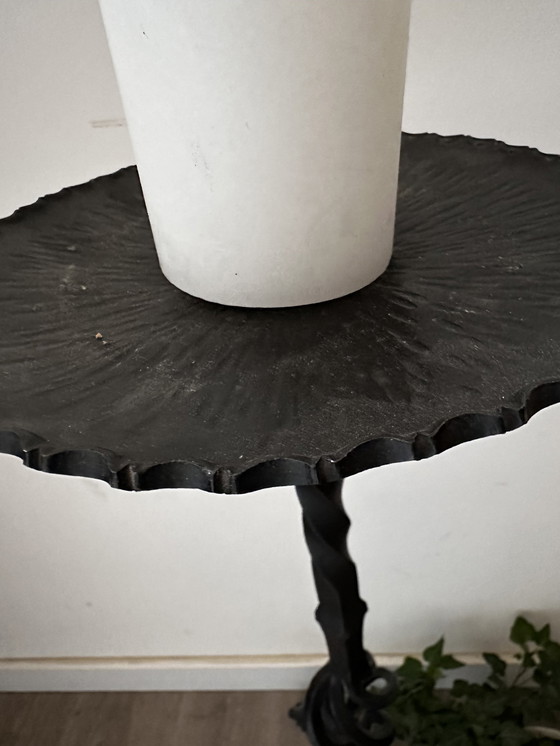 Image 1 of Brutalist cast iron candlestick